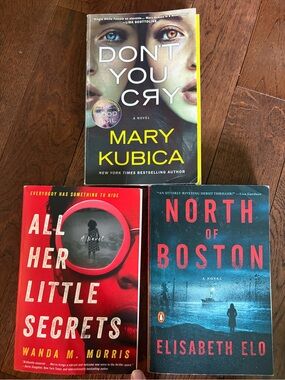 Set of 3 paperback thriller novels